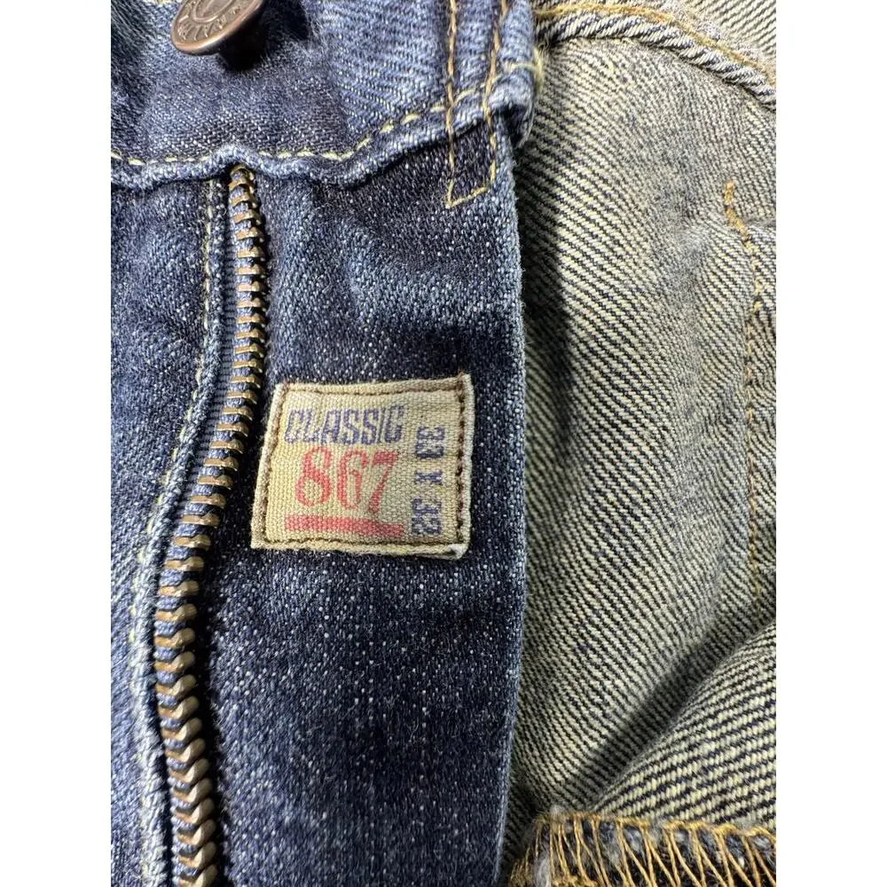 Polo Ralph Lauren Men's 33x32 Jeans Classic 867 Straight Blue Denim